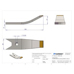 BEC DE DECHAUMAGE 285X80X15 CARB Kockerling 5 506065