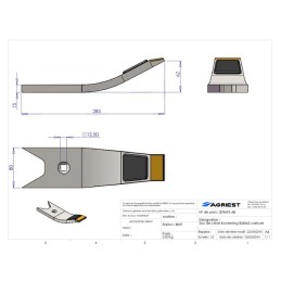 BEC DE DECHAUMAGE 285X80X15 CARB Kockerling 5 506065 rechar