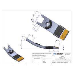 BEC DE DECHAUMAGE 260X80X18 B CARB Horsch rec charg trou