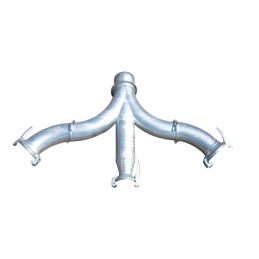 BUSE D'EPANDAGE TRIPLE Ø150-100- 150 NU SANS CCORD SANS CONE