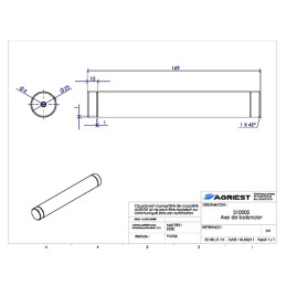 AXE DE BALANCIER TYPE DOUCET