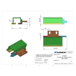 GUIDE CHAINE AV DECR OTTOIR GA TYP DOUCET