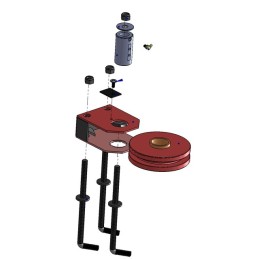 POULIE COMPLETE Ø 180 CU (AVEC CARTER)