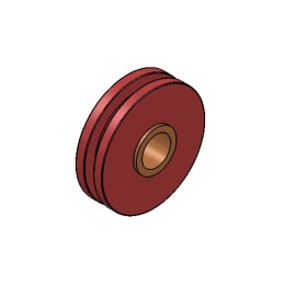 POULIE NUE BAGUEE Ø 180 TYPE CU