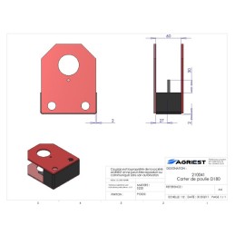 CARTER DE POULIE CU. Ø 180