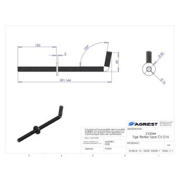 TIGE FILETEE CU. Ø16