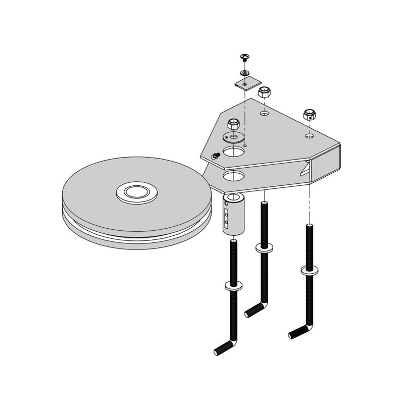 POULIE CPLTE Ø 350 CU AVEC CARTER NM
