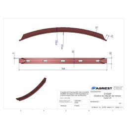 GLISSIERE DE RAMPE TYPE CU.