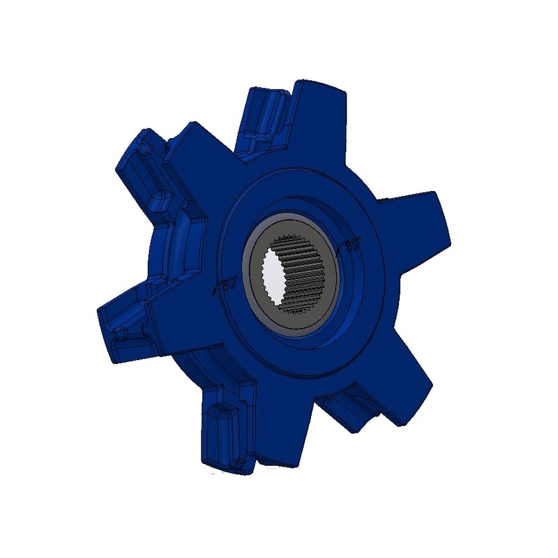 NOIX 14X50 6 EMP ACIER N°3 CU CAN
