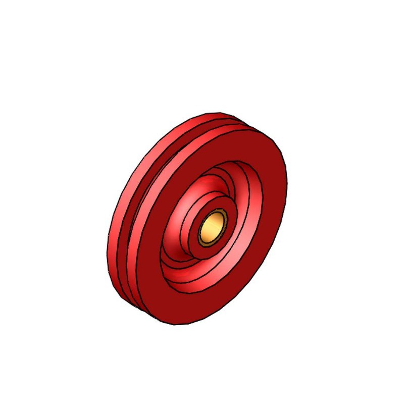 POULIE NUE BAGUEE Ø 250 TYPE SAM