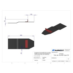 TOLE DE MONTEE TYPE CK 500X200