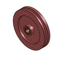 POULIE D'ANGLE Ø280 BAGUEE Ø40 TYPE THIERION