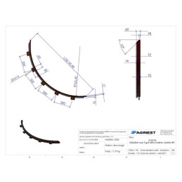 GLISSIERE NUE ALFA CH.CARREE 90°