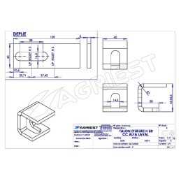 TALON D'USURE H 50 C C ALFA LAVAL