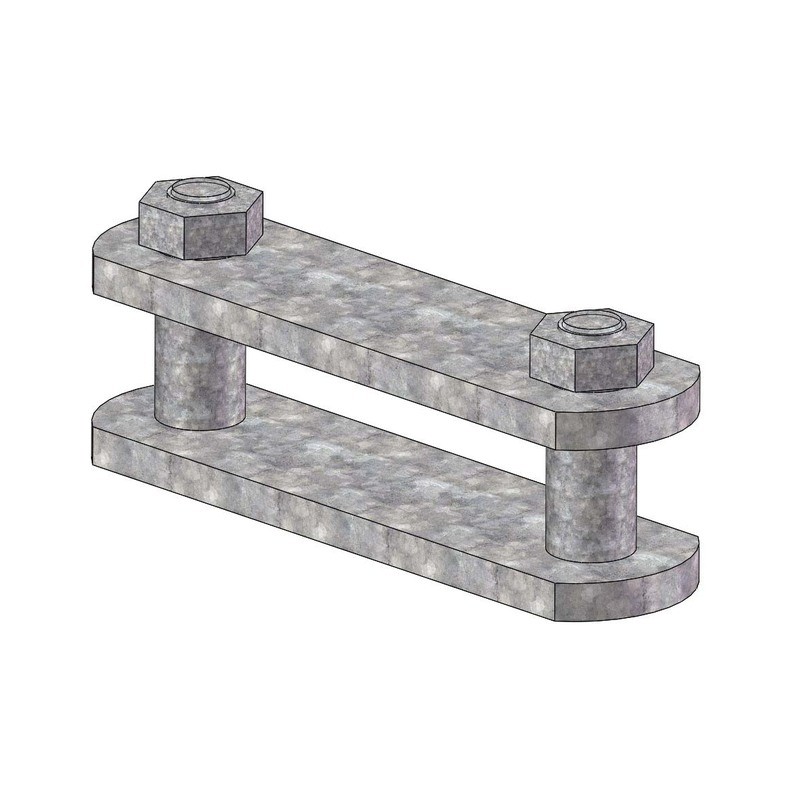 ATTACHE CARREE PAS 108 GALVA