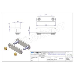 ATTACHE CARREE PAS 108 GALVA