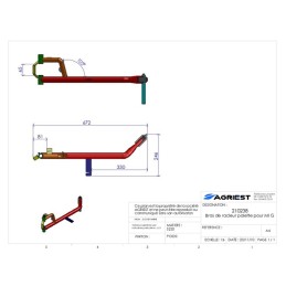 BRAS RACLEUR PALETTE  POUR MIR G