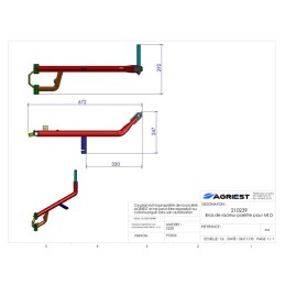 BRAS RACLEUR PALETTE  POUR MIR D