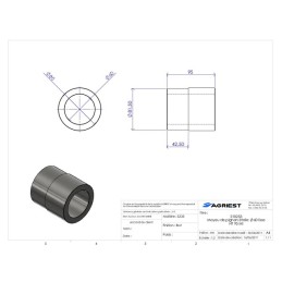 MOYEU DE PIGNON ETOILE  Ø60 LISSE HT95 MI