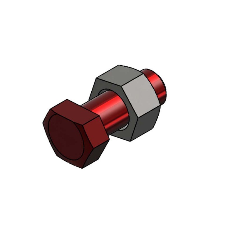 BOULON 14X35 MI AVEC PLAT