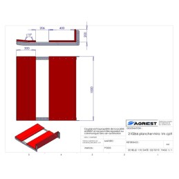 PLANCHER BOIS DE 1 M MI