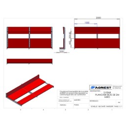 PLANCHER BOIS DE 2 M MI