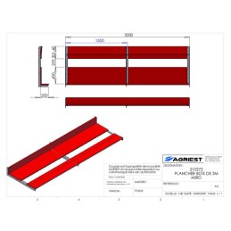 PLANCHER BOIS DE 3 M MI