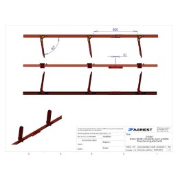 BARRE CPLT AV PALETTE TYPE CU GAUCHE (barre 2 8m)