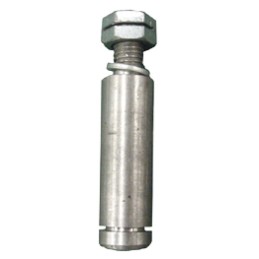 AXE Ø18 INOX TYPE CU  AV ECROU+RONDELLE