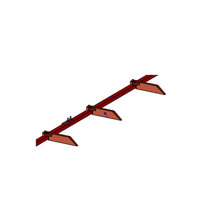 BARRE CPLTE PALETTES TS LES M LG 420 D (barre e 3m)