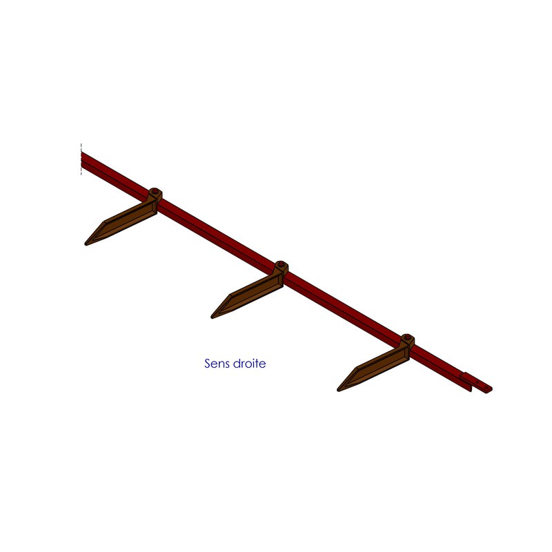 BARRE CPLTE PALETTES TS LES 0.85M LG420D (bar rre 2 6m)