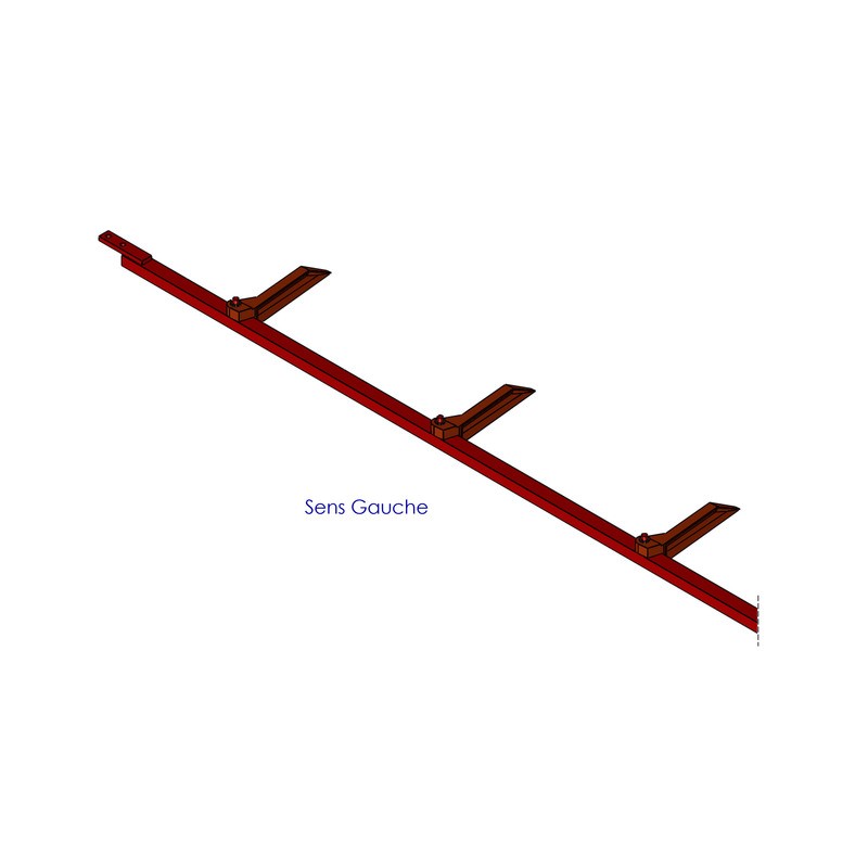 BARRE CPLTE PALETTES TS LES 0.85M LG420G (bar rre 2 6m)