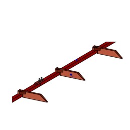 BARRE CPLTE PALETTES TS LES M LG 480 D (barre e 3m)