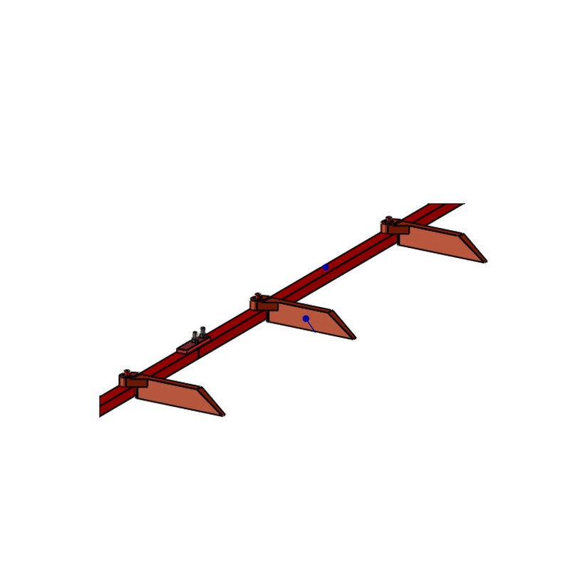 BARRE CPLTE PALETTES TS LES M LG 480 D (barre e 3m)