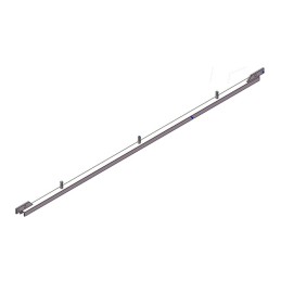 BARRE NUE 50X38 AXES Ø20 INOX TOUS LES 0.86 M (barre de 2 6m)