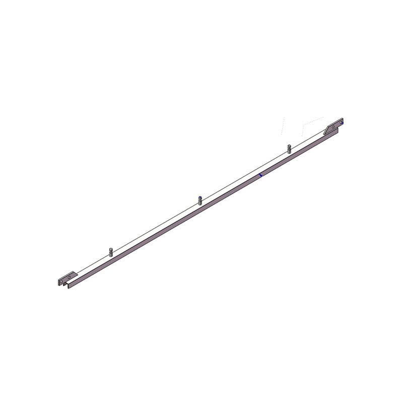 BARRE NUE 50X38 AXES Ø20 INOX TOUS LES 0.86 M (barre de 2 6m)