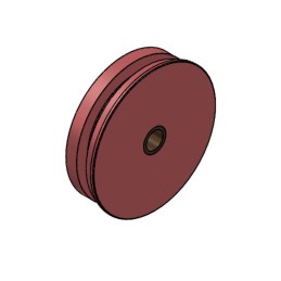 POULIE NUE BAGUEE Ø 220 TYPE SOVEMAG MARINE