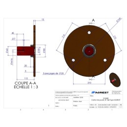 CARTER DE POULIE Ø340  TYPE NOIROT