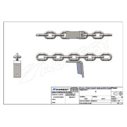 CHAINE 16X56 GR80 AT+TAQUETS PR EVAC
