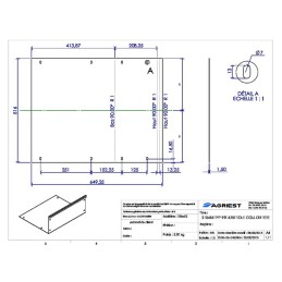 TYP 99T/575T TOLE COULOIR TETE