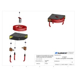 POULIE CPLTE Ø 250 CM SAM