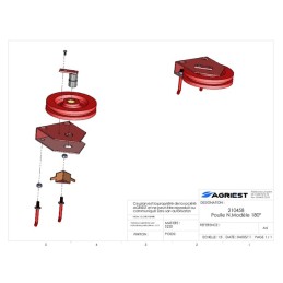 POULIE CPLTE Ø 250 CM SAM N.MOD 180°