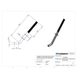 PATTE DE SCELLEMENT  MOYENNE PR POULIE
