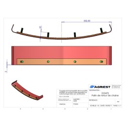 TYP 340T PATIN DE RE TOUR DE CHAINE
