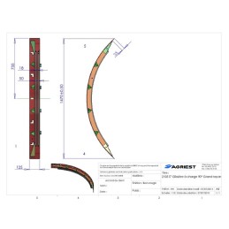 TYP TR43 GLISSIERE A  CHARGE 90°
