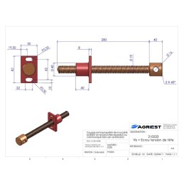 VIS ET ECROU DE TENS ION DE TETE