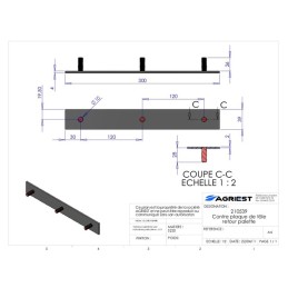 TYP 632T CONTRE PLAQ UE TOLE RET. PAL