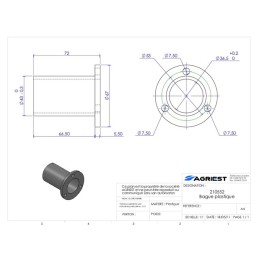 TYP 4A BAGUE PLASTIQ UE DE COULISSEAU