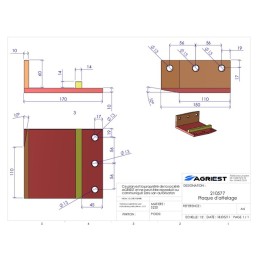 PLAQUE D'ATTELAGE 275 A