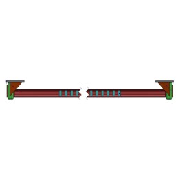 CREMAILLERE TA106   LG 3 METRES